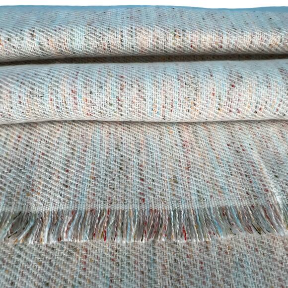 Gap Fringed Raw Edge Holiday Cozy Scarf in Ivory Frost Evening Wrap Shawl - Picture 5 of 14